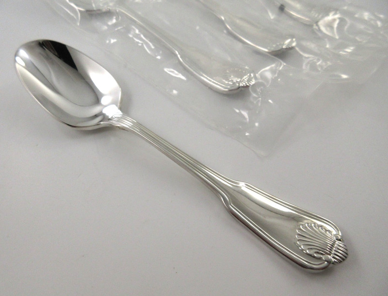 Towle BOSTON SHELL 4 Teaspoons Silverplate Flatware gallery
