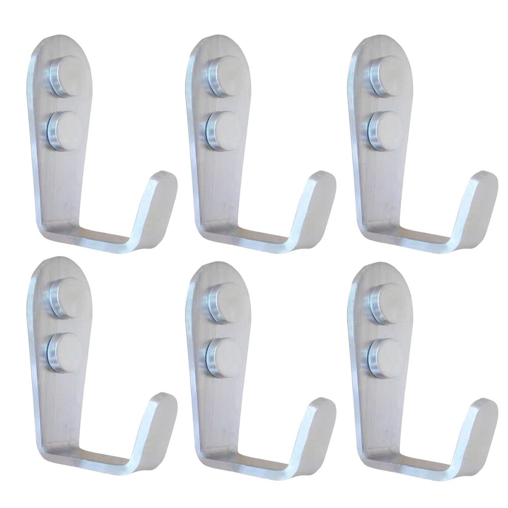 Coat Hooks Wall Mounted, 6 Pack Single Entrance Hooks Heavy Duty Brushed Wall...