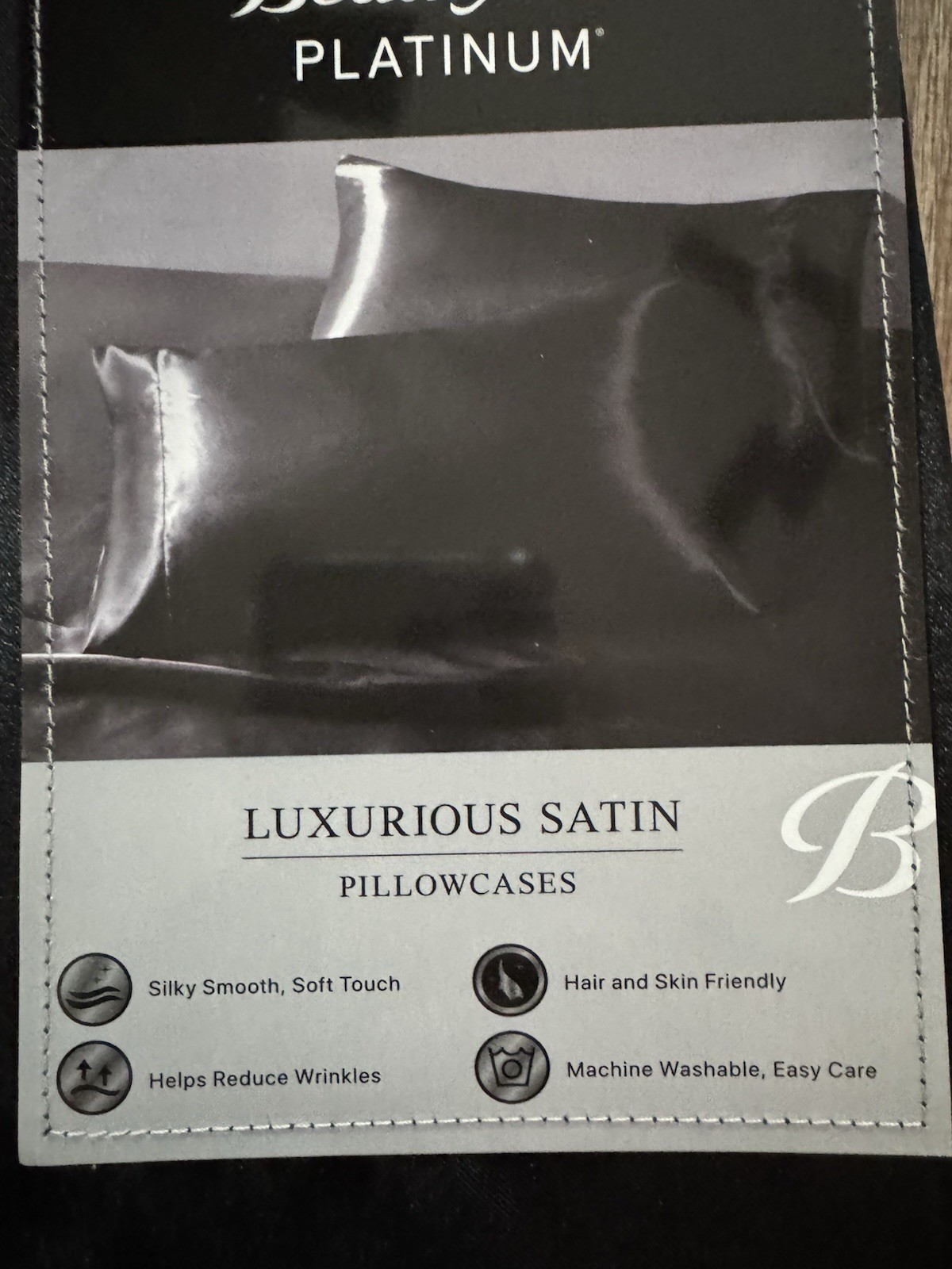 (2 Pack) Beautyrest Standard Luxurious Satin Silk Pillowcase Soft Bedding Pillow gallery