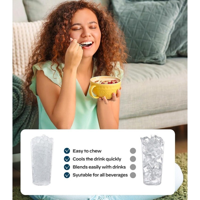 Nugget Ice Maker Countertop, Silonn Chewable Pellet Ice Machine , 33lbs/24H gallery