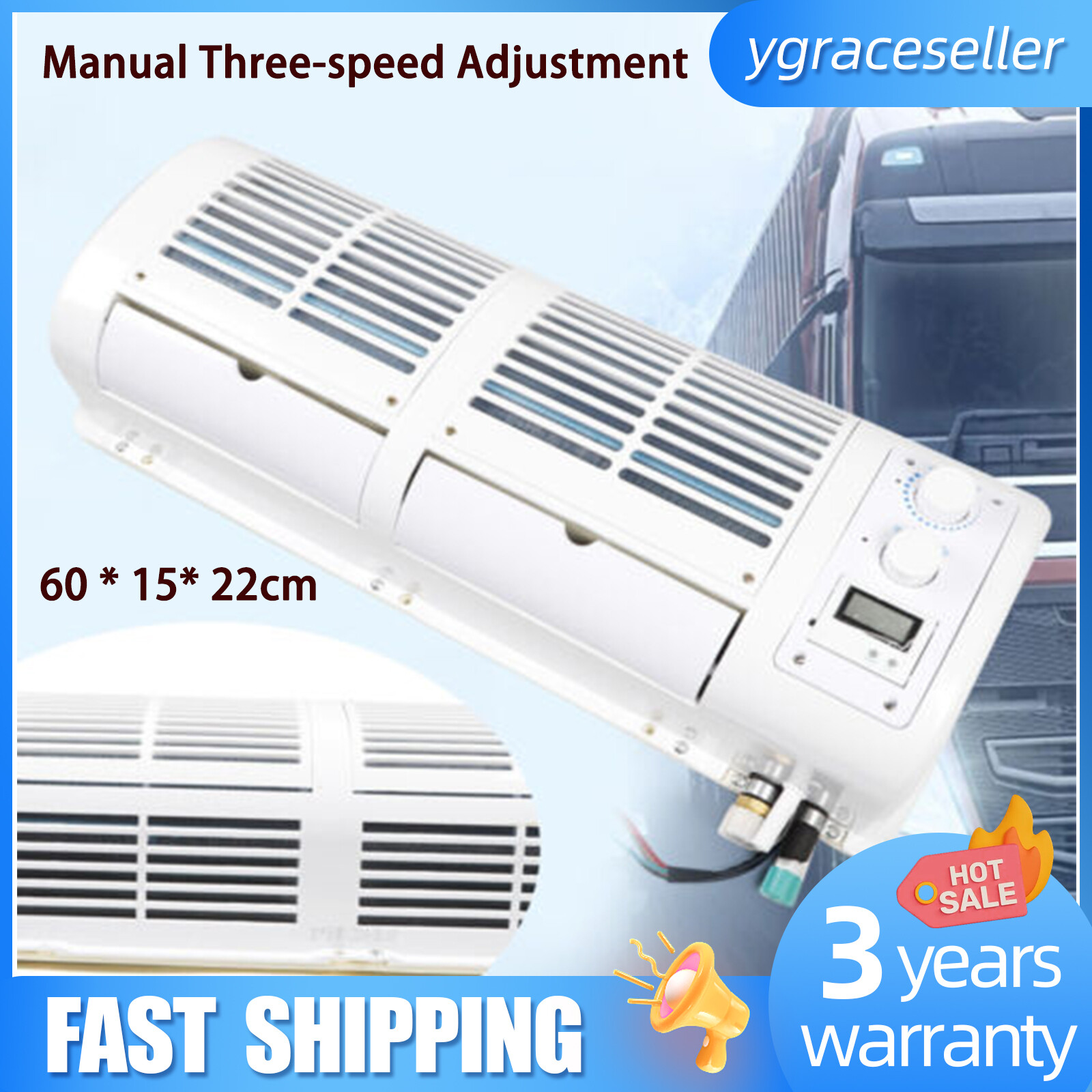 12V 200W Car Hanging Portable Air Conditioner A/C Car Truck Loading Wall-mounted gallery