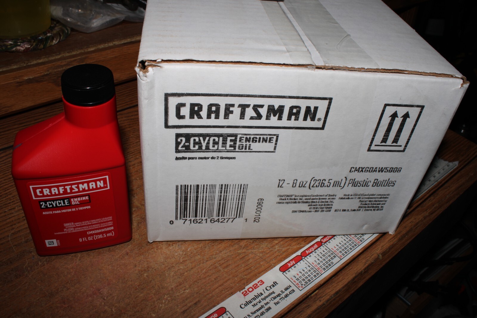 Case Of 12 CRAFTSMAN 8 OZ 2-cycle Engines Conventional Engine Oil LARGER 8 Ounce gallery