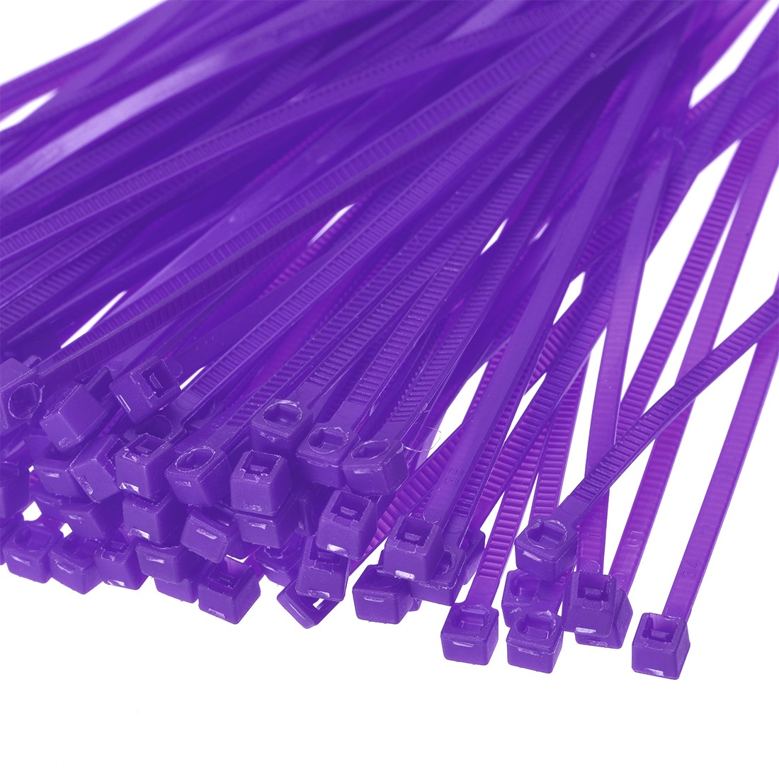 Nylon Cable Ties 4 Inch Self-Locking Zip Ties 0.09" Width Purple 100pcs gallery