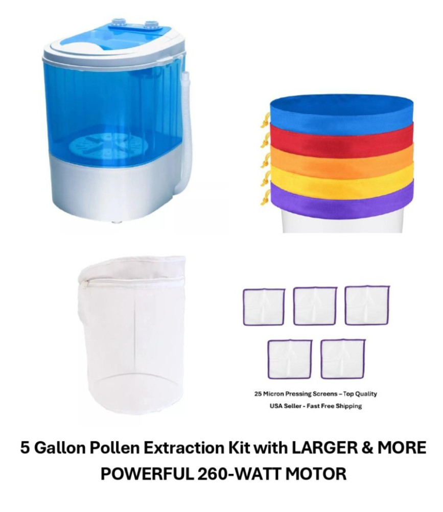 Ice Magic Complete 5 Gallon Pollen Extraction Kit - W/ 260-Watt Motor MORE POWER gallery