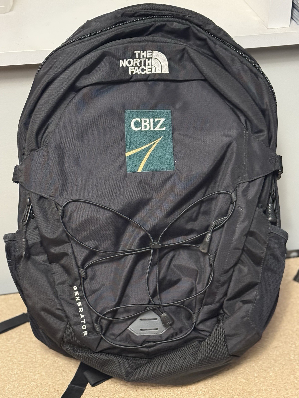 The North Face Generator Backpack – Black/White – Embroidery