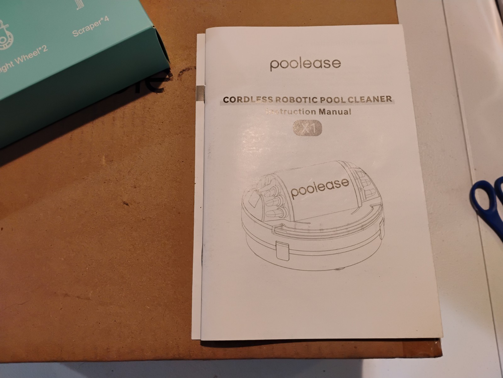 POOLEASE X1P4 Cordless Automatic Robotic Pool Cleaner Testing No Retrieval Hook gallery