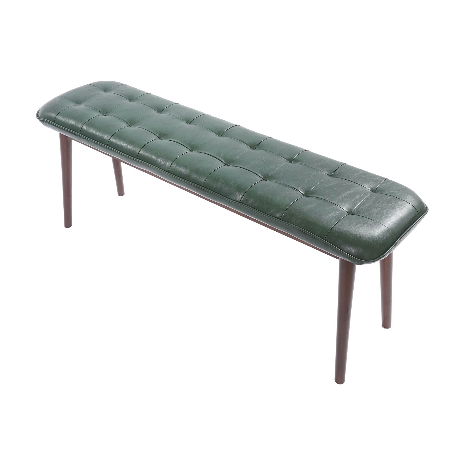 47" Solid Wood PU Bench, Solid Wood Bench for Home and Commercial Use 330.69lbs gallery