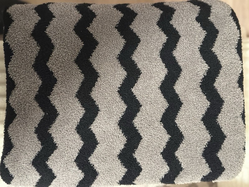 Barefoot Dreams CozyChic Throw - Charcoal Espresso 54x72 New! gallery