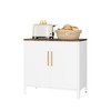 Storage Steel Coffee Station Cabinet 32"W, Accent Storage w/Adjustable Shelf gallery
