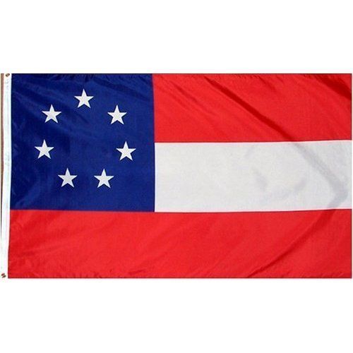 1st National STARS AND BARS 7 Star Flags heavy canvas header brass grommets 100D gallery
