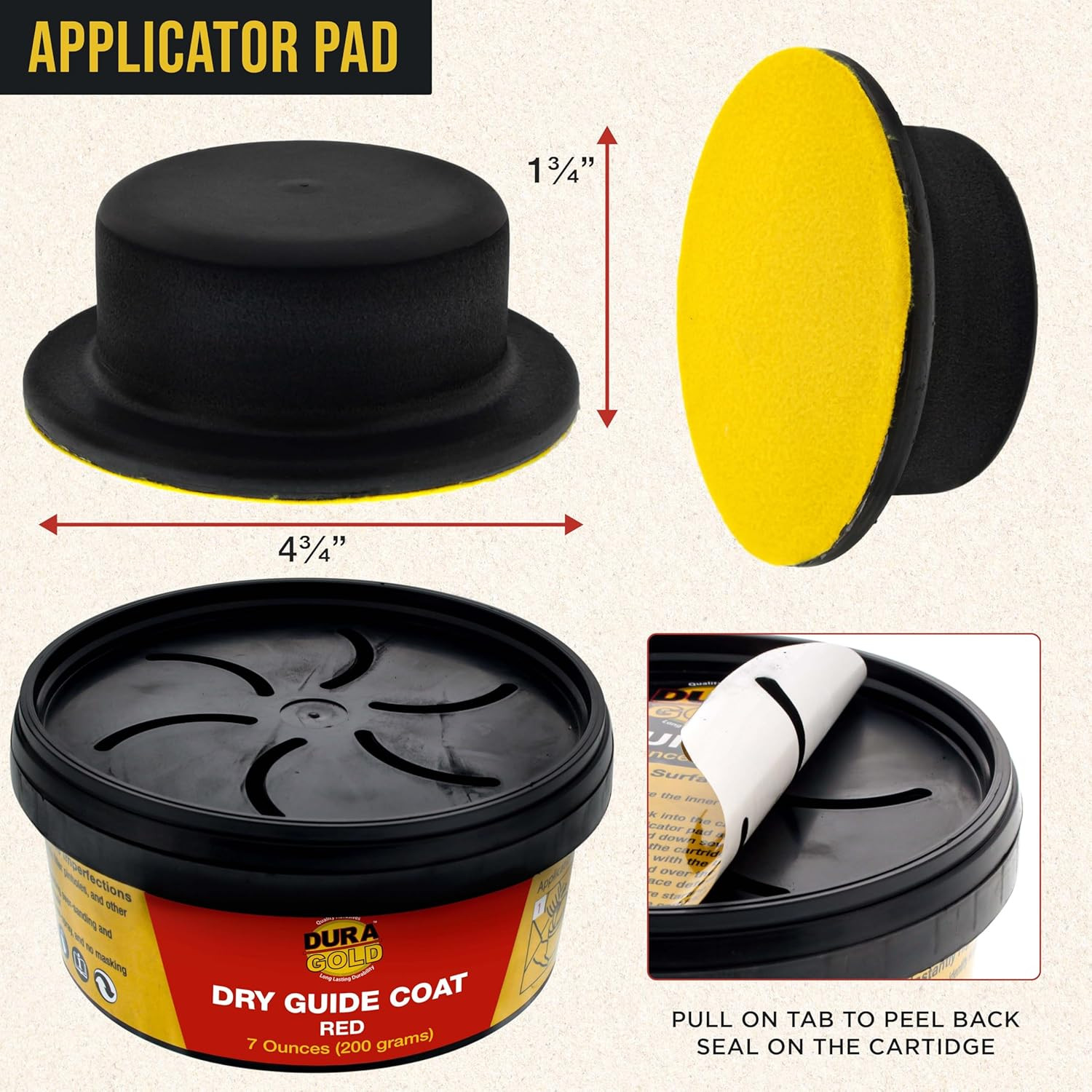 Premium Red Dry Guide Coat Kit, 7 Ounces (200 Grams) - Powder That Instantly Hig gallery
