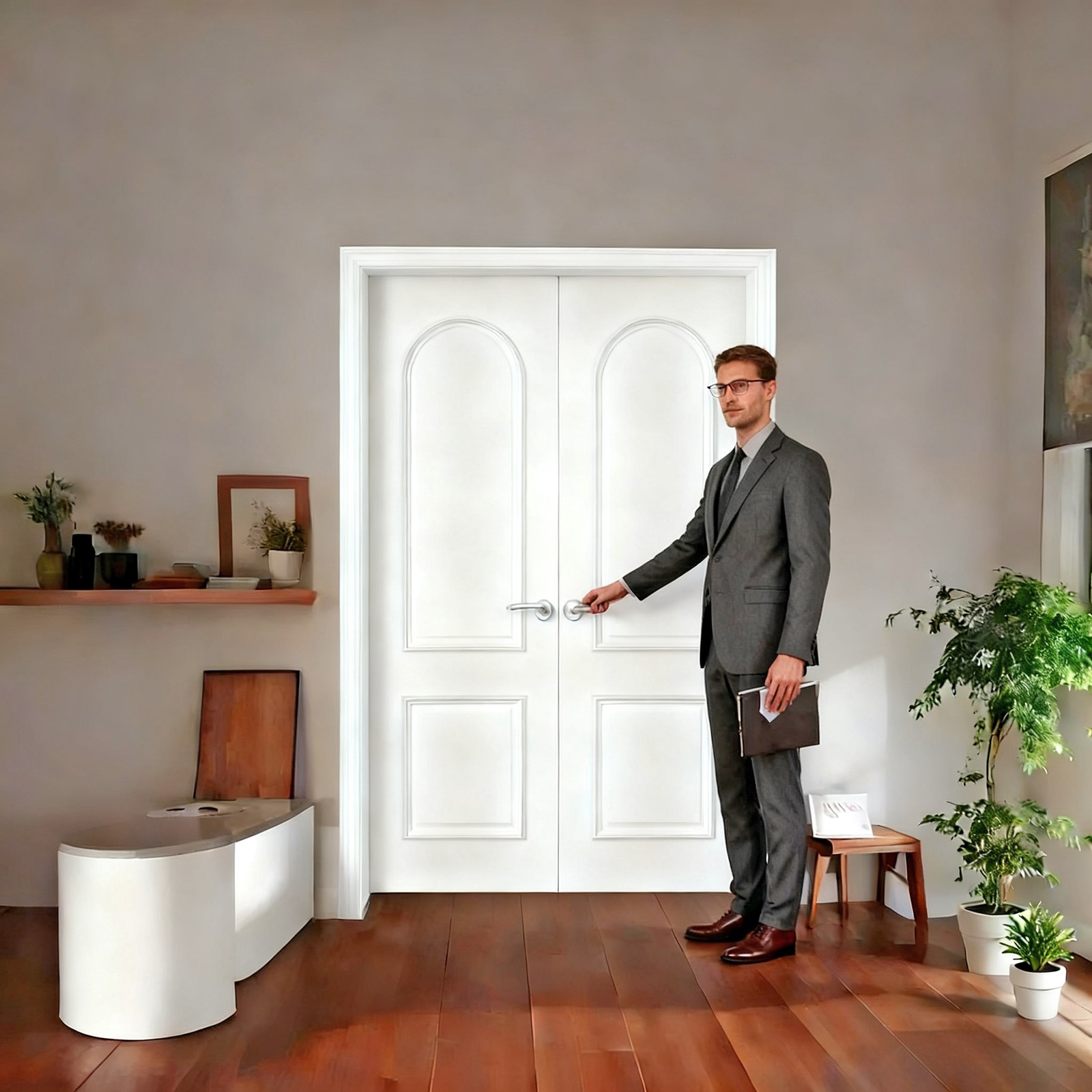 FixtureDisplays 72 x 96" Premium MDF Interior Door 22207-D1 gallery