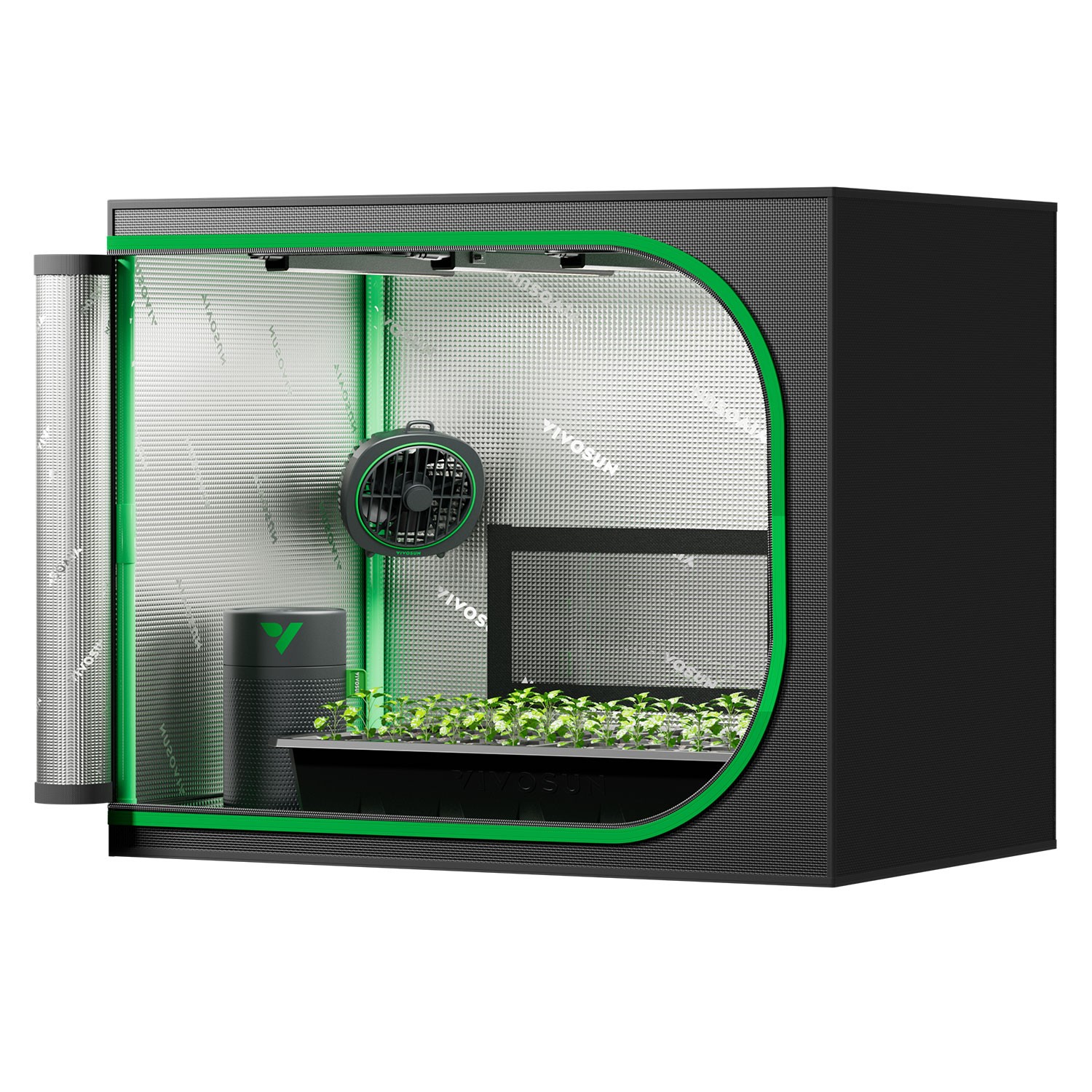 VIVOSUN Clone Tent Kit 24″x16″x20″ All-in-one Smart Seeding System A22 Control gallery