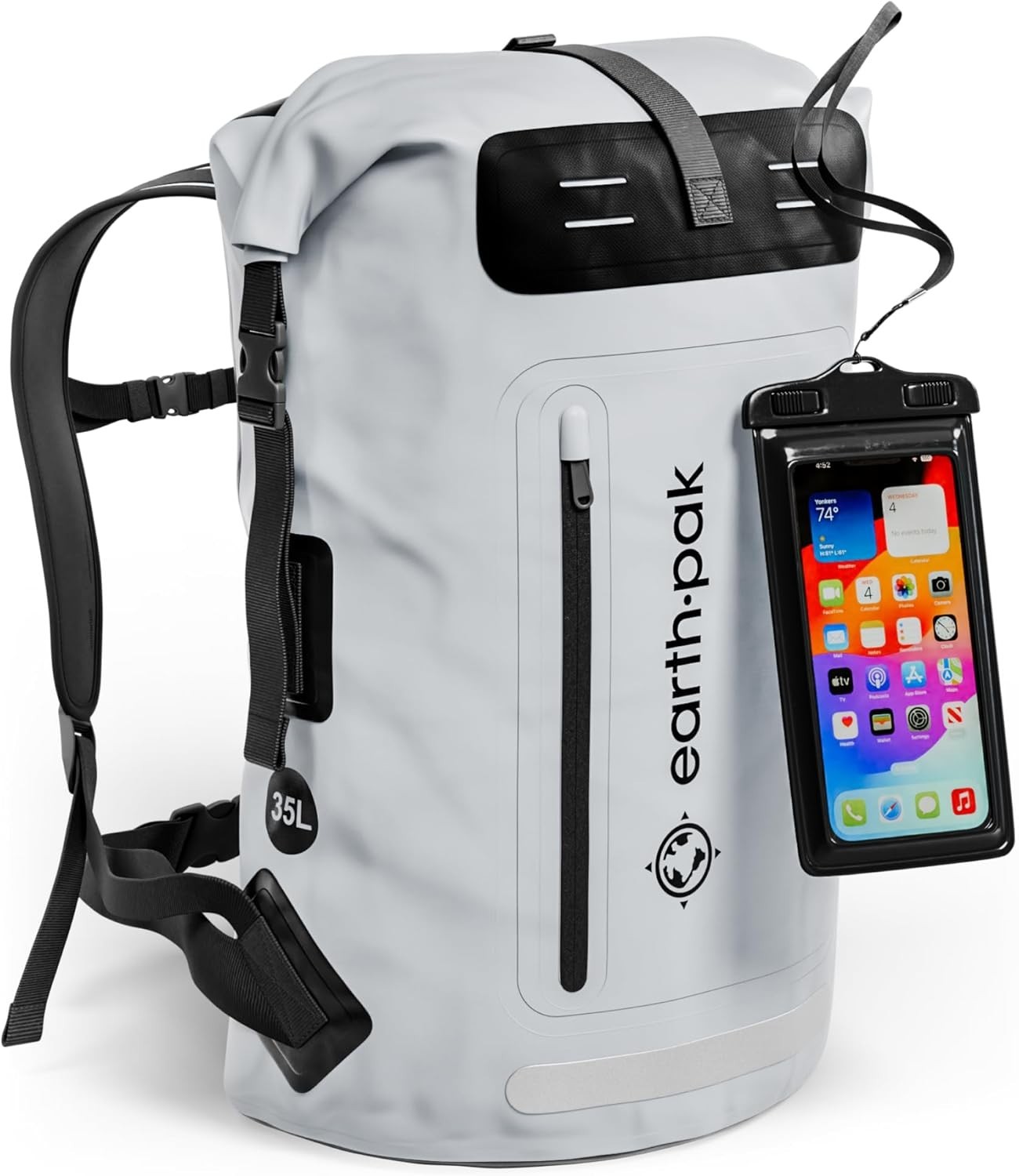 Waterproof Backpack - Heavy Duty Hiking Backpack - Roll-Top Closure Bag - Cus... 2