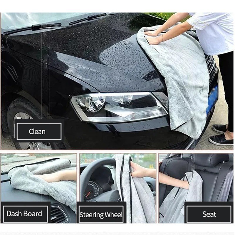 Microfiber Car Wash Towel Super Absorbent Cleaning Drying Cloth Auto Care gallery