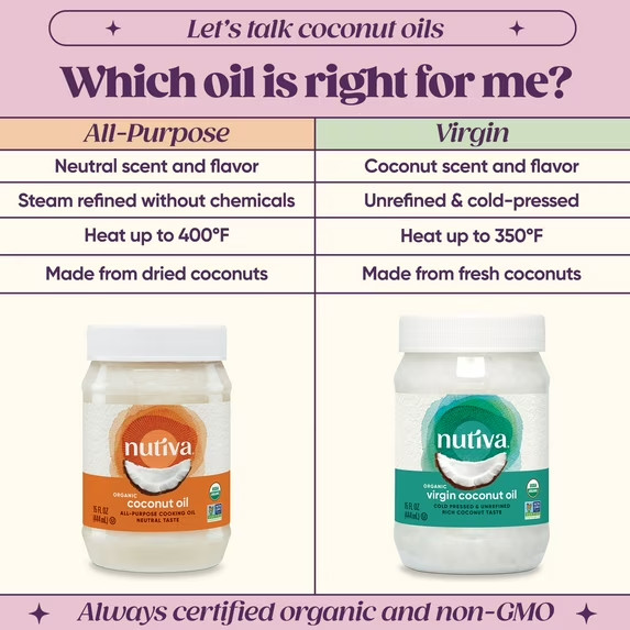 Nutiva Organic, Cold-Pressed, Unrefined, Virgin Coconut Oil from Fresh, non-GMO gallery
