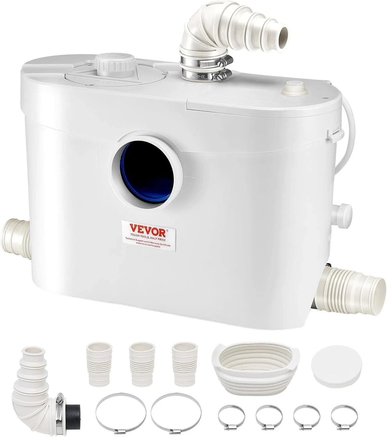 Macerator Pump 900W 48 GPM Flow 40 ft Head Lift Pump for Toilet Basement Sink gallery