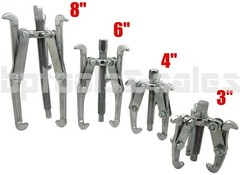 4 Pc Gear Puller 3 Jaw Set 3″ 4″ 6″ 8″ Gear Pulley Bearing Puller Auto Mechanic