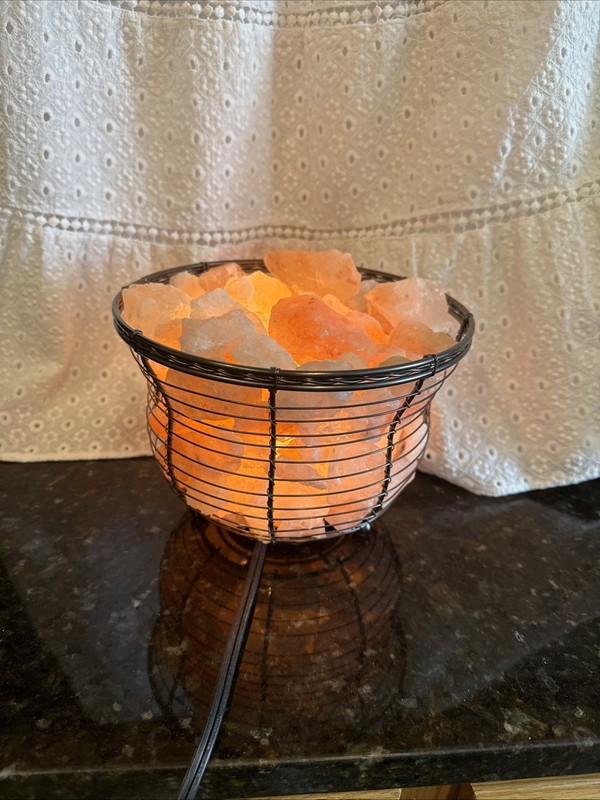 Himalayan Salt Lamp Adjustable Settings Healing Calm Atmosphere Works gallery