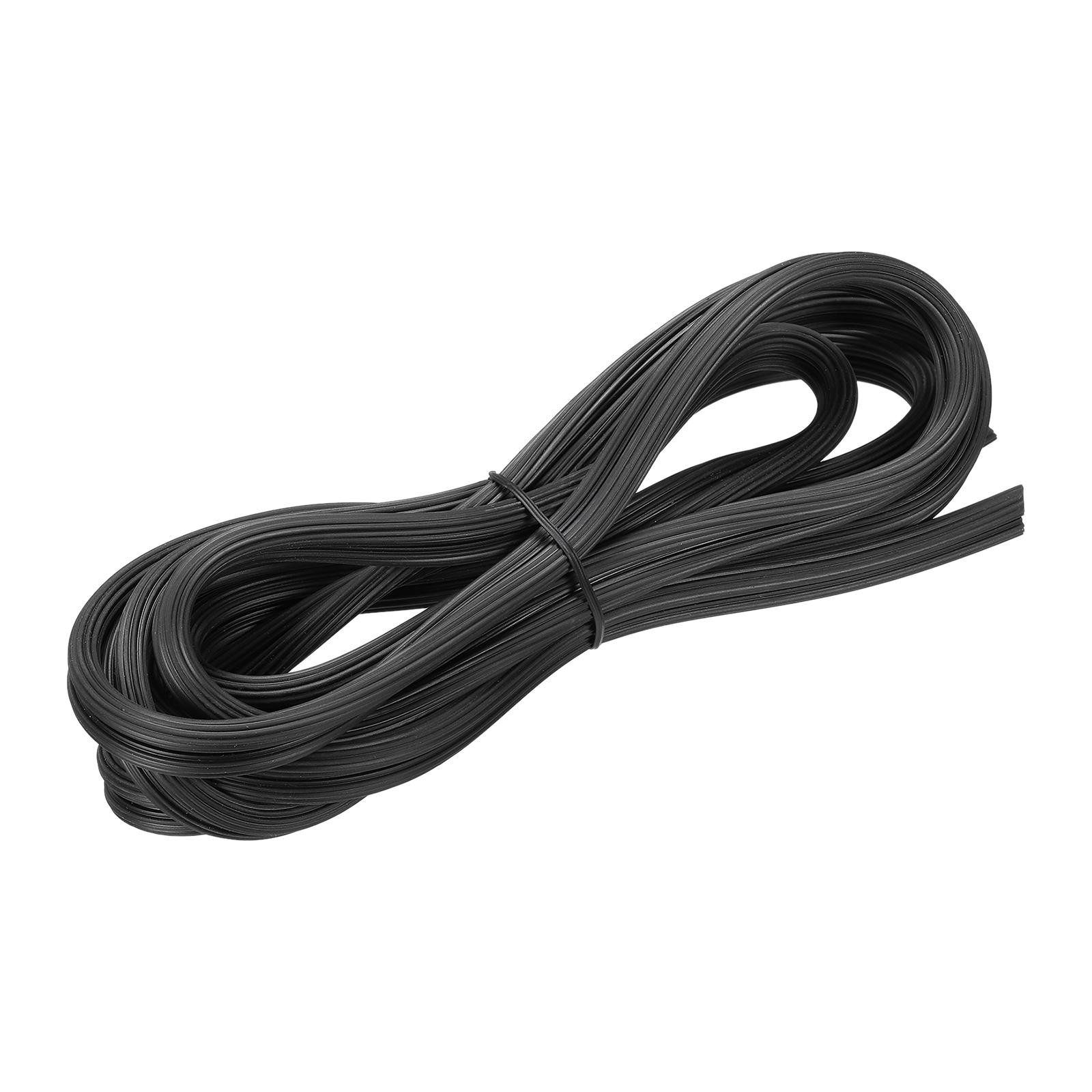 Screen Spline, 5M/16.4Ft Rubber Window Sealing Strip, 6mm OD Black gallery