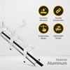 Brixwell JS30 Jalousie Strip Hardware 30" Length 8 Blades Aluminum Pair gallery
