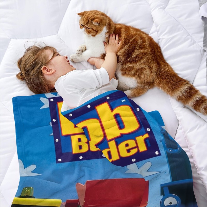 Bob the Builder Flannel Blanket Bed Sofa Couch Throw Birthday Gift for Kids gallery