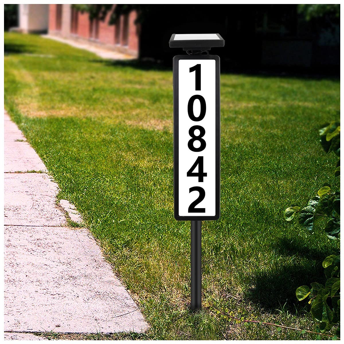 House Numbers Solar Address Plaques Sign Driveway Marker Street Sign Lighted Hou gallery