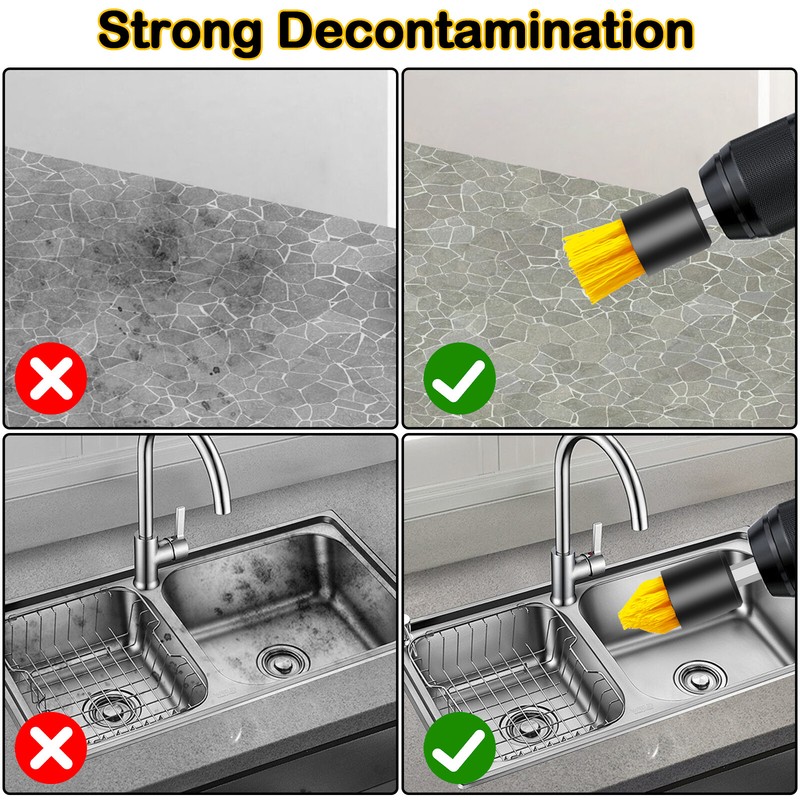 4-Pack Brush Set Power Scrubber Drill Brush Attachments For All type of Cleaning gallery