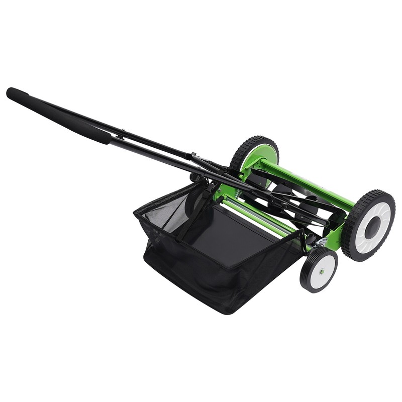 Manual Grass Cutter Hand Push Lawn Mower Lawnmower 16in Cutting Width gallery