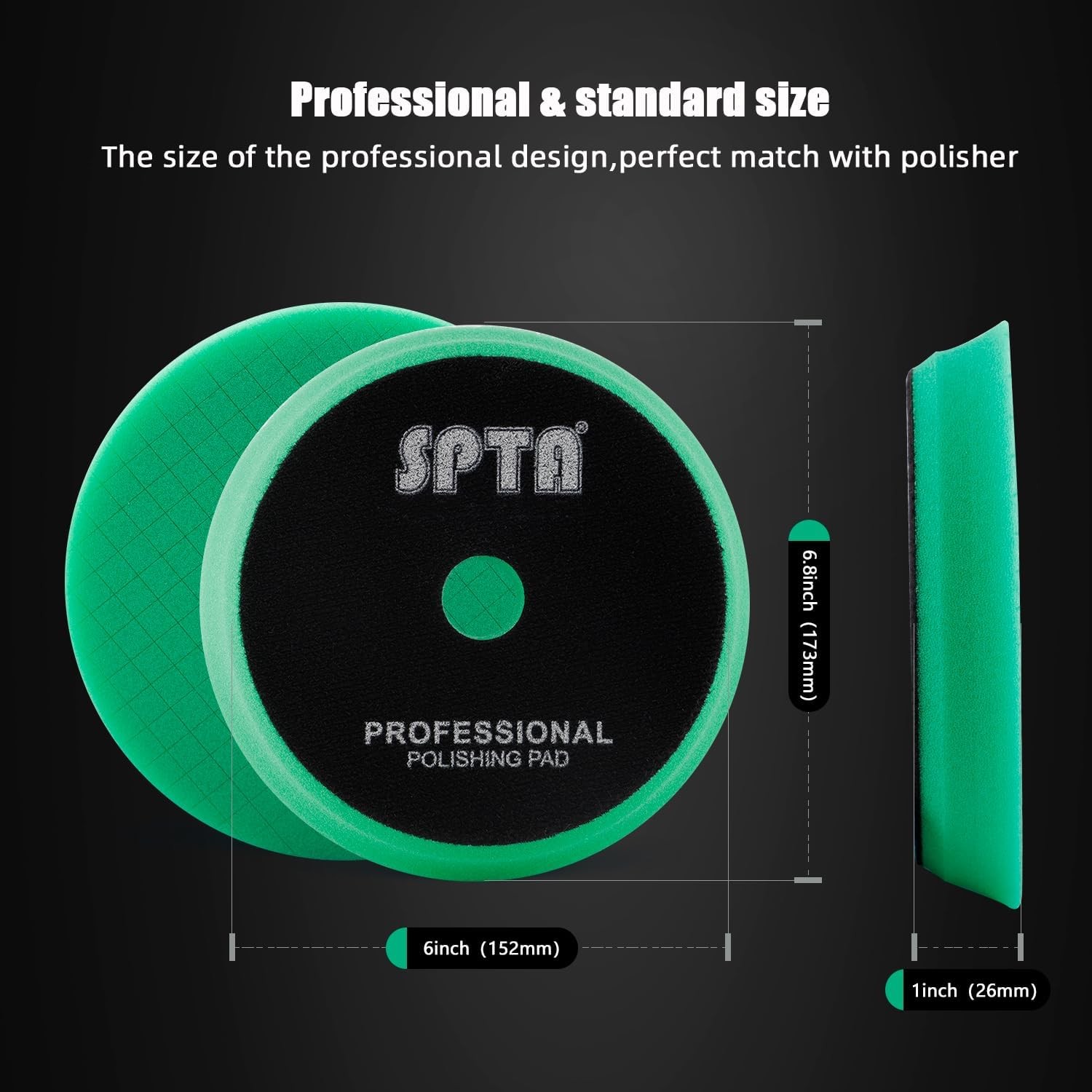 Polishing Pads, 5Pc 6 Inch 150mm Orbital Buffer Polisher Pads 6inch (150mm) gallery
