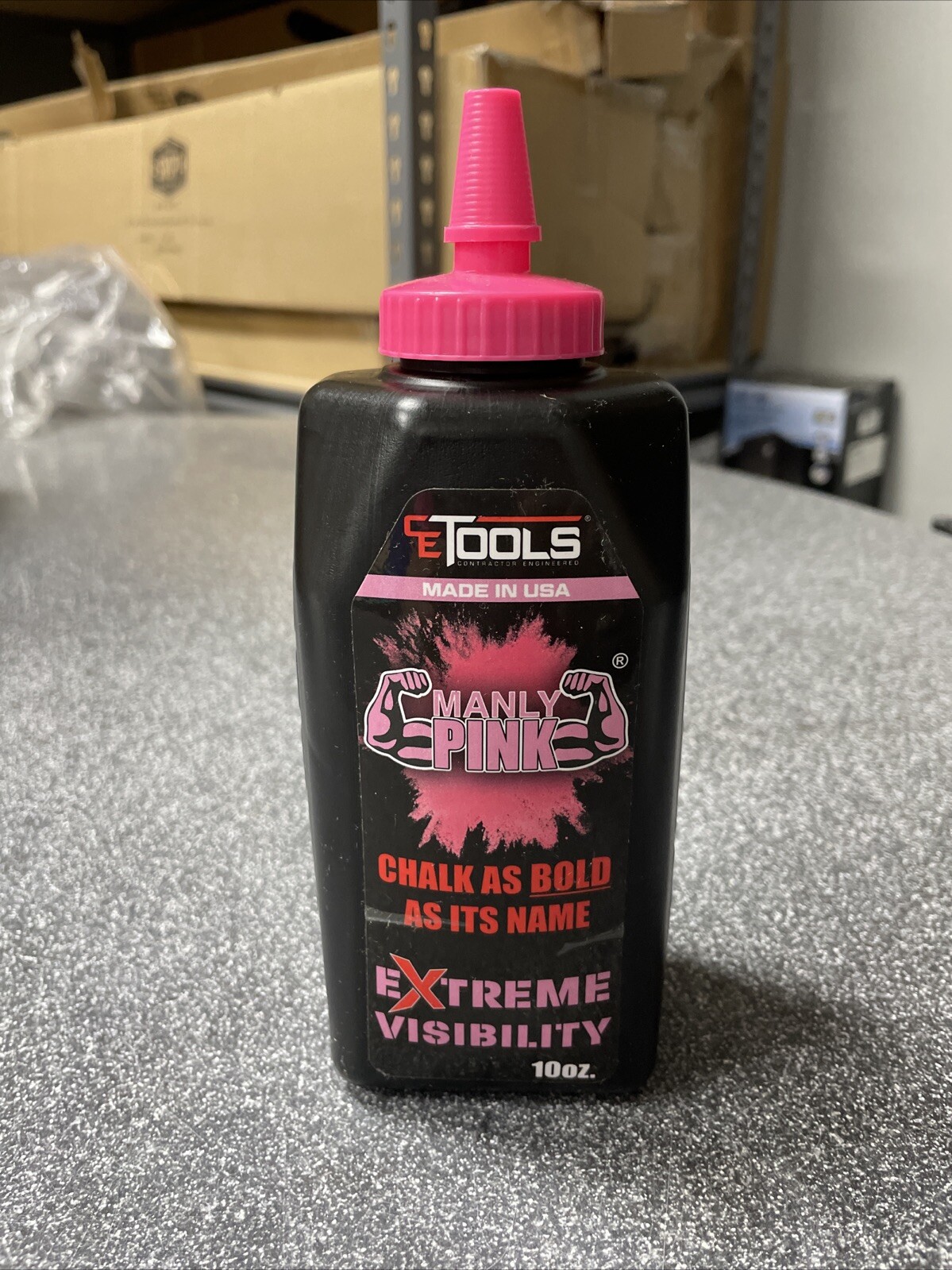 CE Tools Extreme Visibility 10 oz Standard Marking Chalk Fluorescent Pink gallery