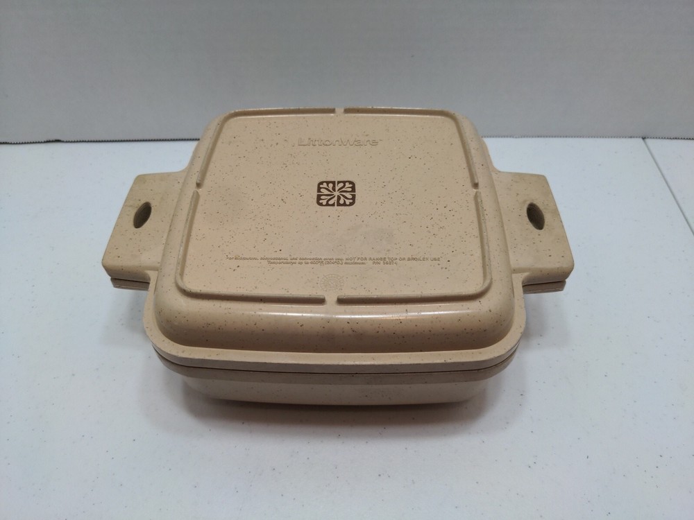 LittonWare Microwave Conventional Convectional Cooking Heating Square Dish BTBS2