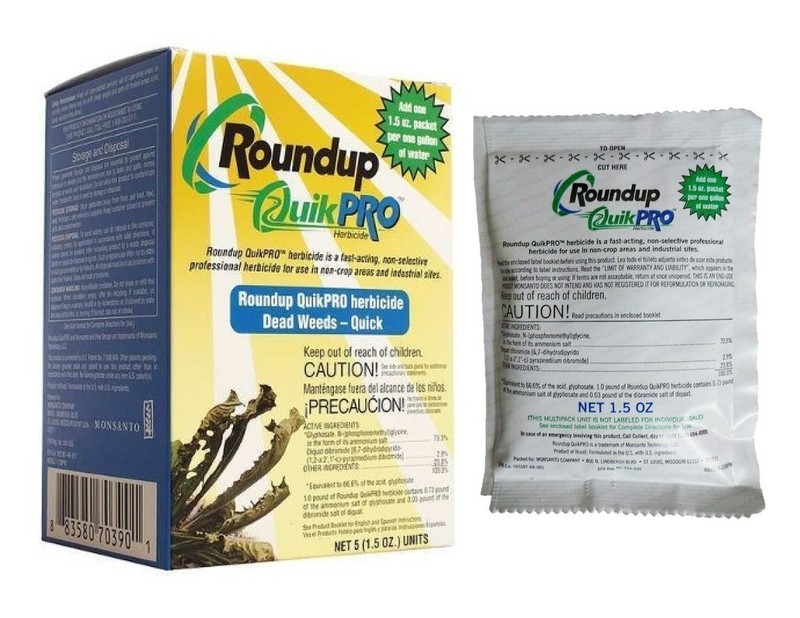 Roundup QuickPro 15 Packets - Makes 15 Gallons 73.3% Glyphosate Weed Root Killer gallery