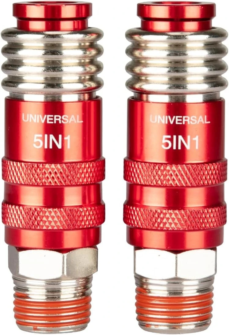 5 In 1 Universal Quick Industrial Connect Coupler Air Hose Fittings1/2” NPT 5- gallery