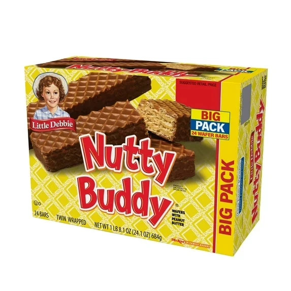Little Debbie Big Pack Nuddy Buddy Wafer Bars, 24.1 oz (24 count) gallery