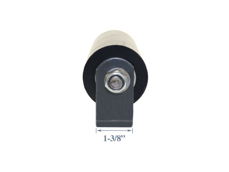 6" Sliding Gate Guide Roller Hard Rubber Roller With Removable Axle Bolt Pair gallery
