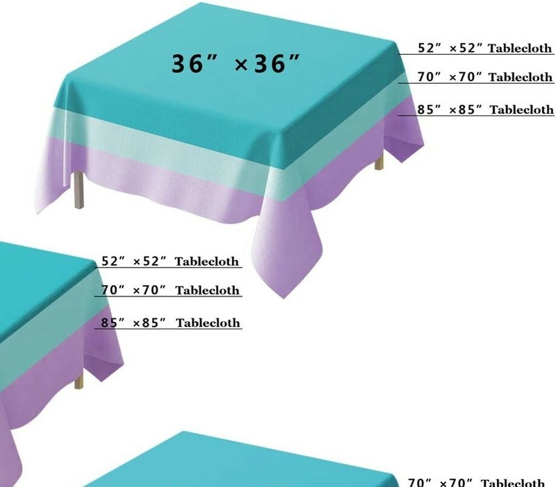 Small Tablecloth Polyester Square 36 Inch By Broward Linens (Variety of Colors) gallery