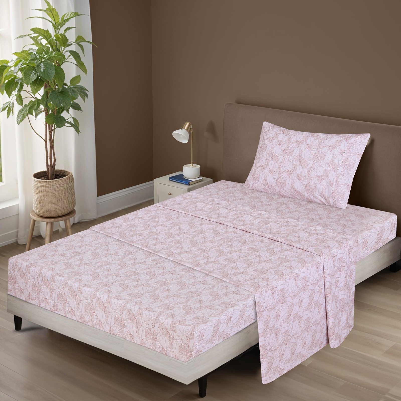 100% Cotton Sheets - Cooling & Crisp Twin XL Size Percale Sheets Sets, 16" De... gallery