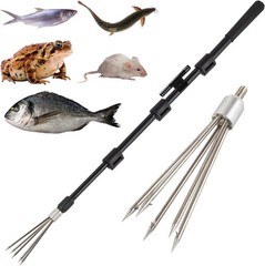 Fishing Harpoon Spear Gig Gaff Fork Hook for Frog Cane Toad Bullfrogs Bufo Floun