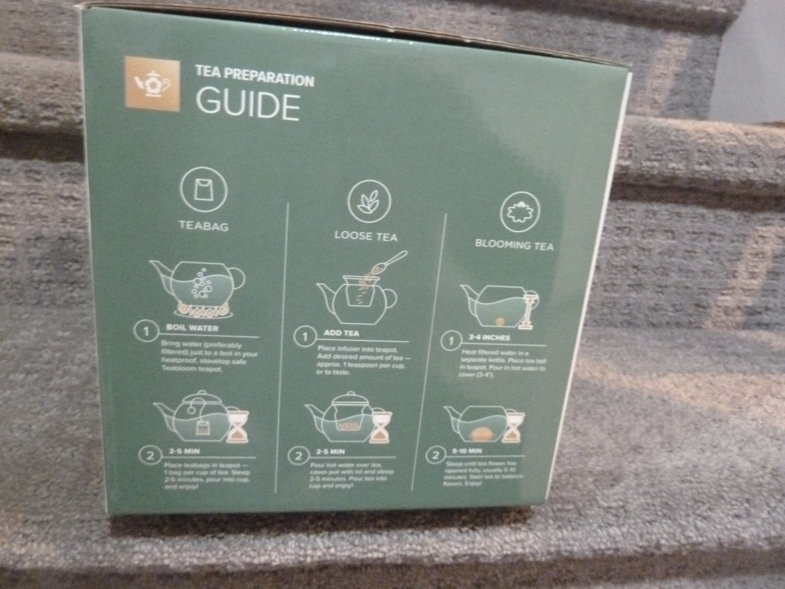 Teabloom Celebration Glass Teapot with Loose Tea Glass Infuser BRAND NEW gallery