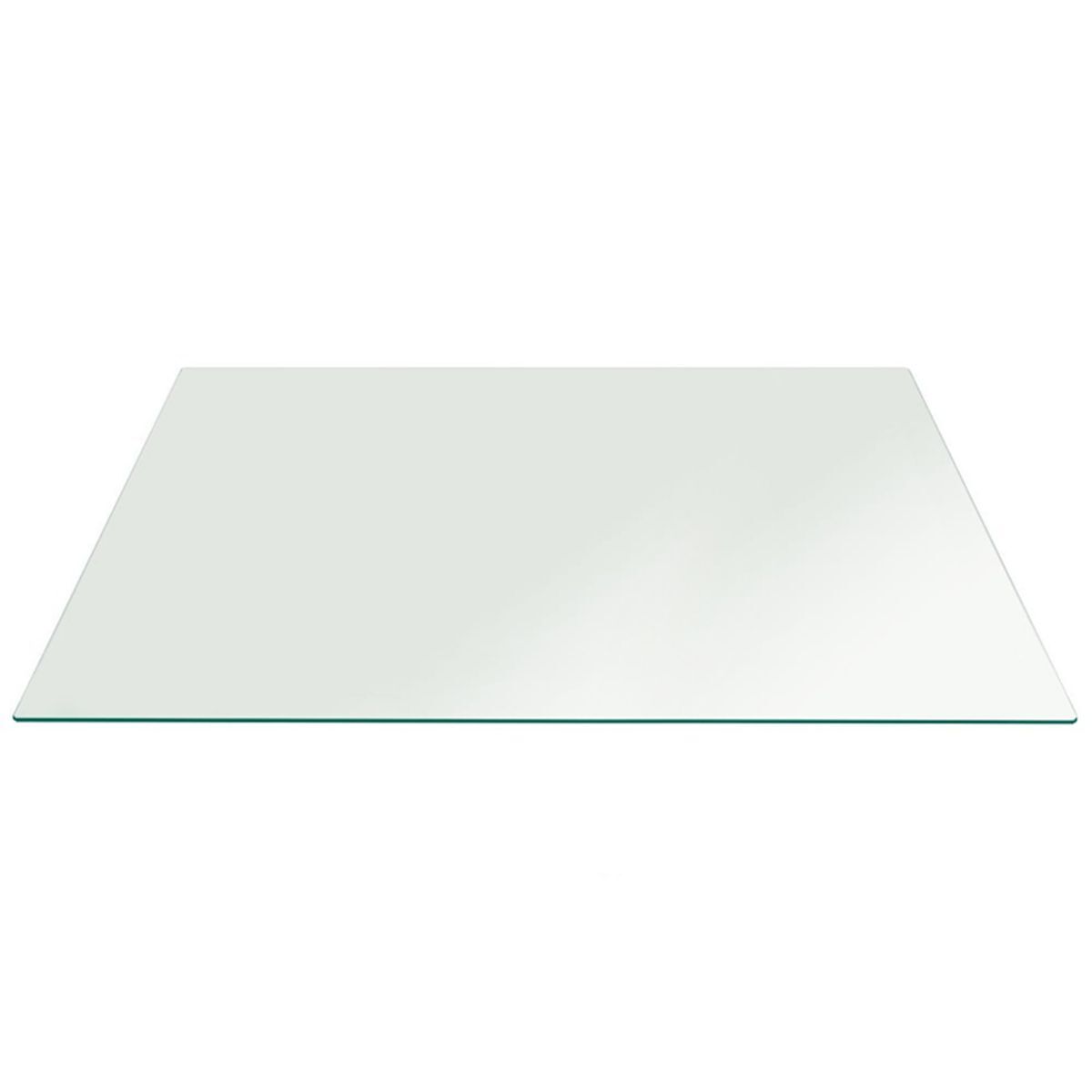 1/4" (6mm) Thick Flat Clear Tempered Rectangle Glass Table Top Replacement gallery