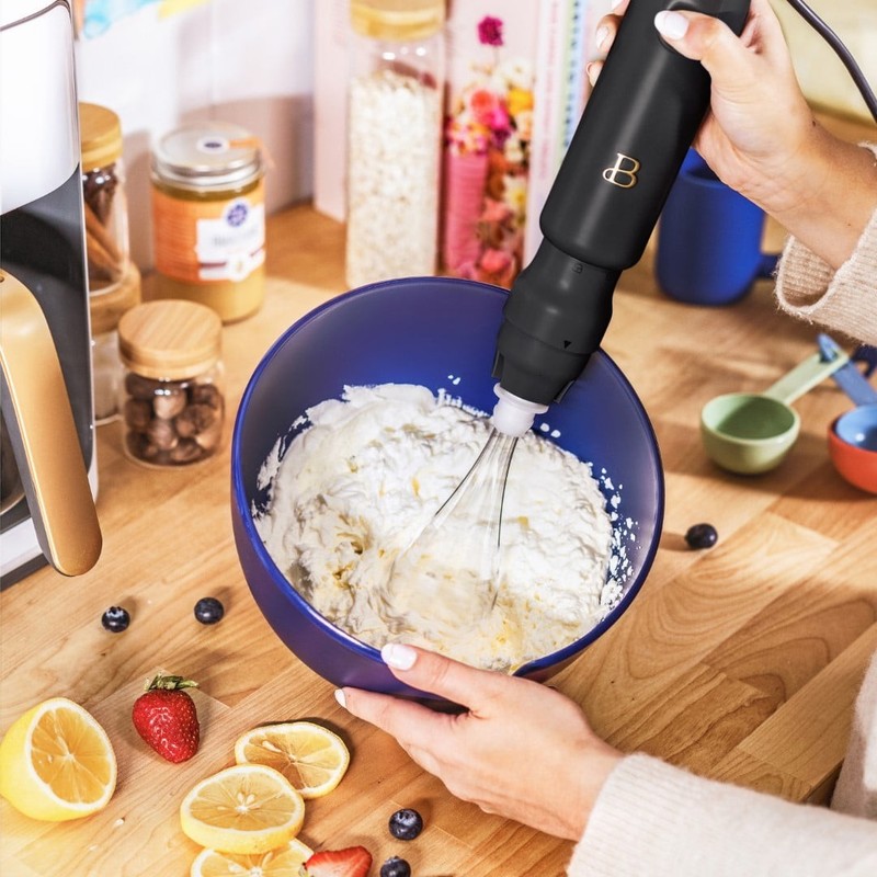2-Speed Immersion Blender with Chopper & Measuring Cup, Black Sesame gallery