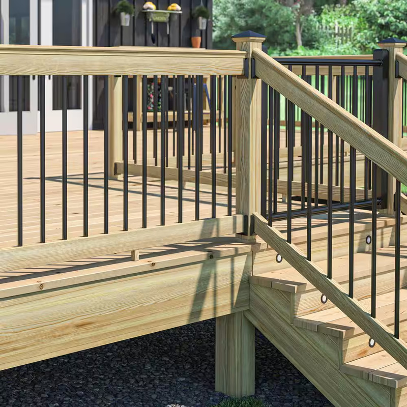 3-Step Ground Contact Pressure-Treated Pine Stair Stringer gallery