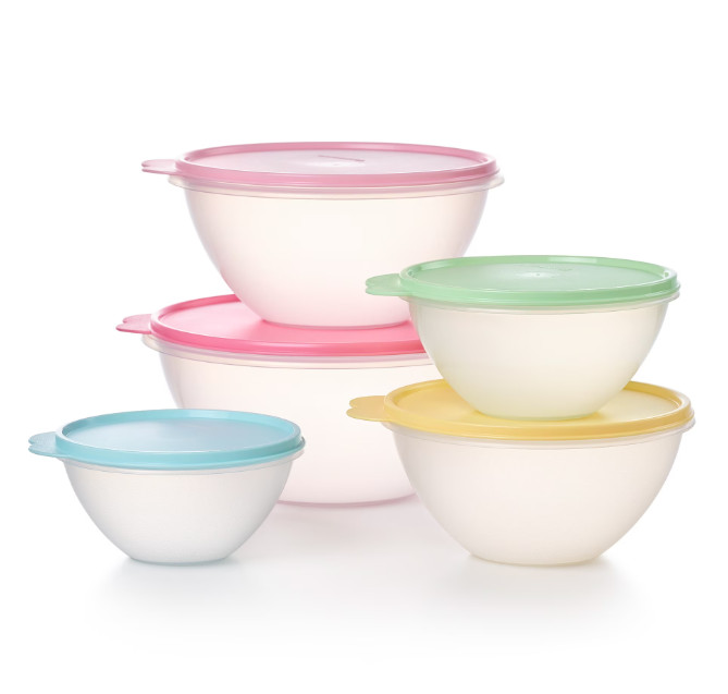 Tupperware Wonderlier Plastic Food Storage Container Set with Lids (5 Count) gallery