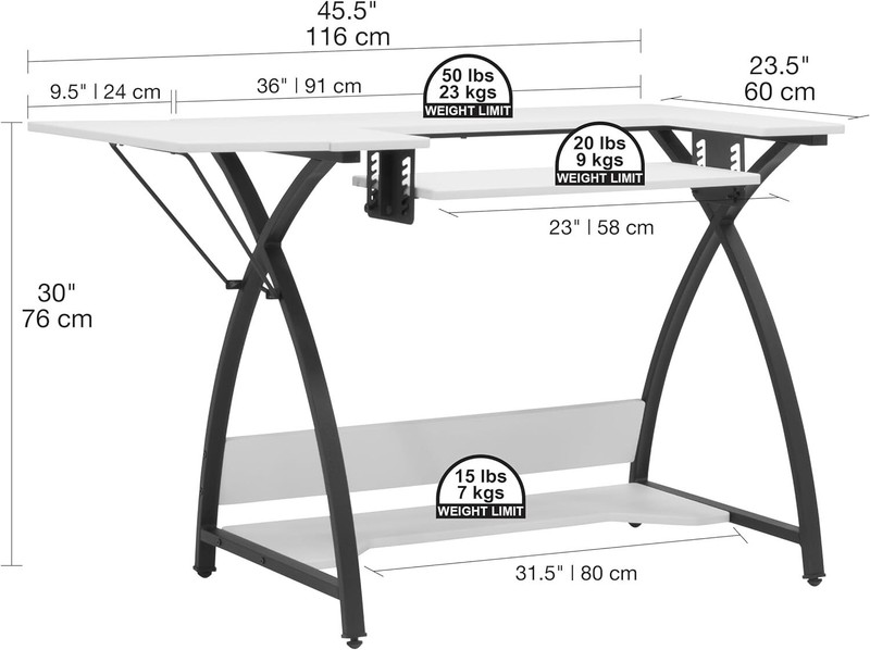 Sew Ready Comet plus Hobby Side / Lower Shelf Adjustable Sewing Table NEW gallery
