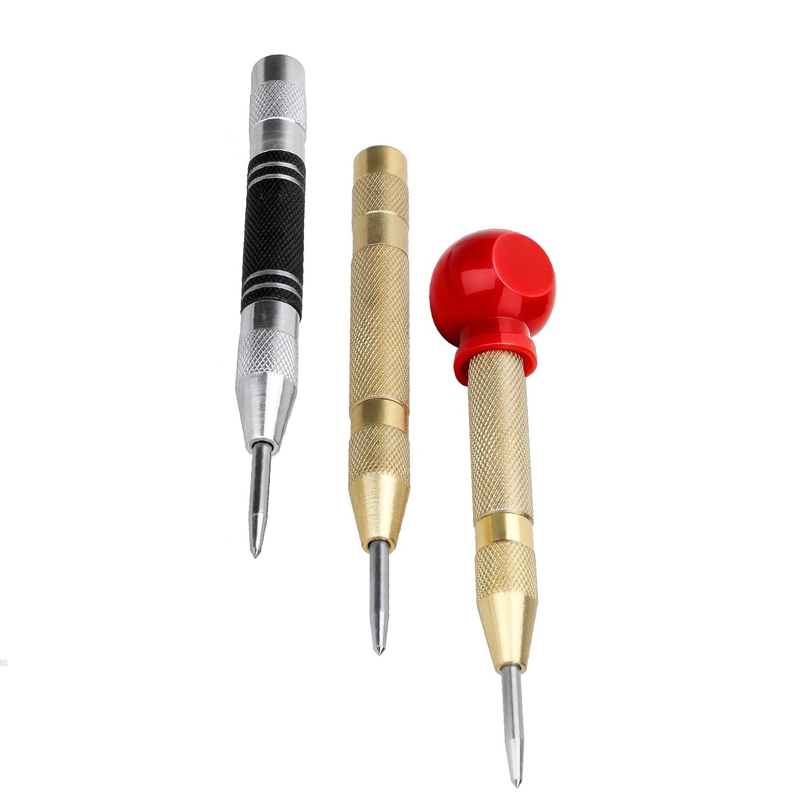 3 Pack Spring Loaded Punch Alloy Steel for Leather Plastic Marking Precision gallery