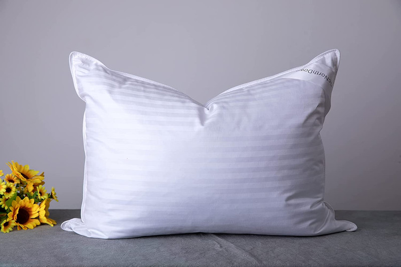 Standard Goose down Feather Hotel Collection Bed Pillows for Sleeping One Pillow gallery