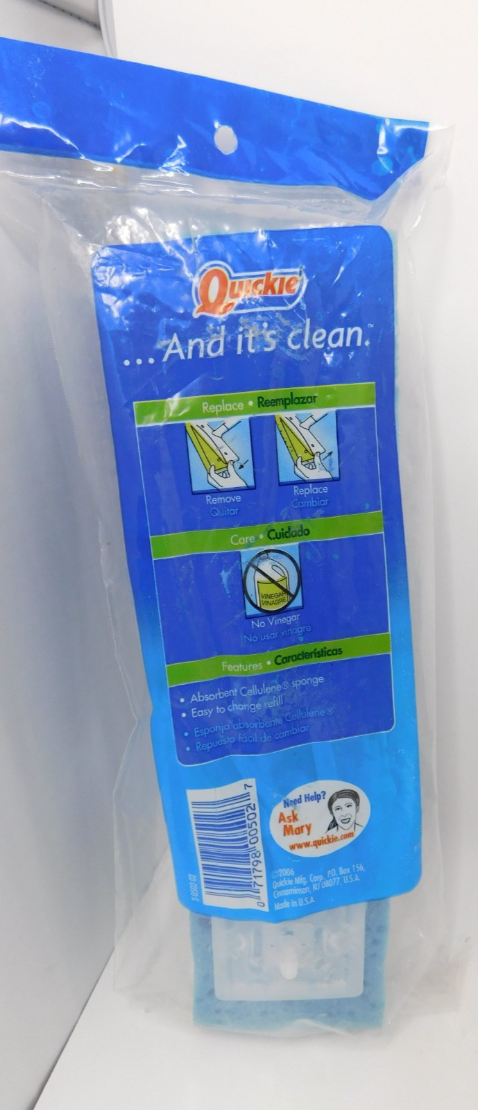 Quickie Super Squeeze Mop Sponge Refill Absorbent #050 #0502 Blue New Free Ship gallery
