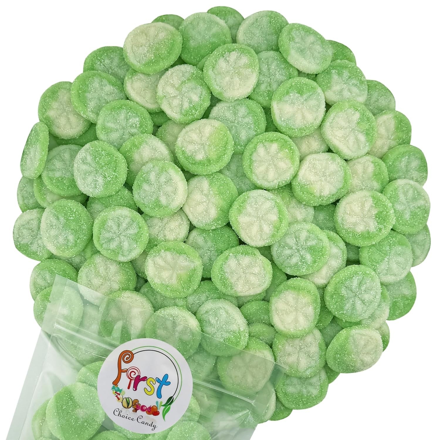 FirstChoiceCandy Sweet and Sour Cucumber Lime Flavored Gummy Candy gallery