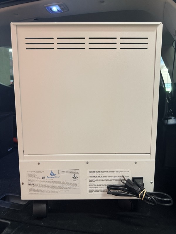 EnviroKlenz Air System Plus – True HEPA + UV-C Air Purifier -Excellent Condition gallery
